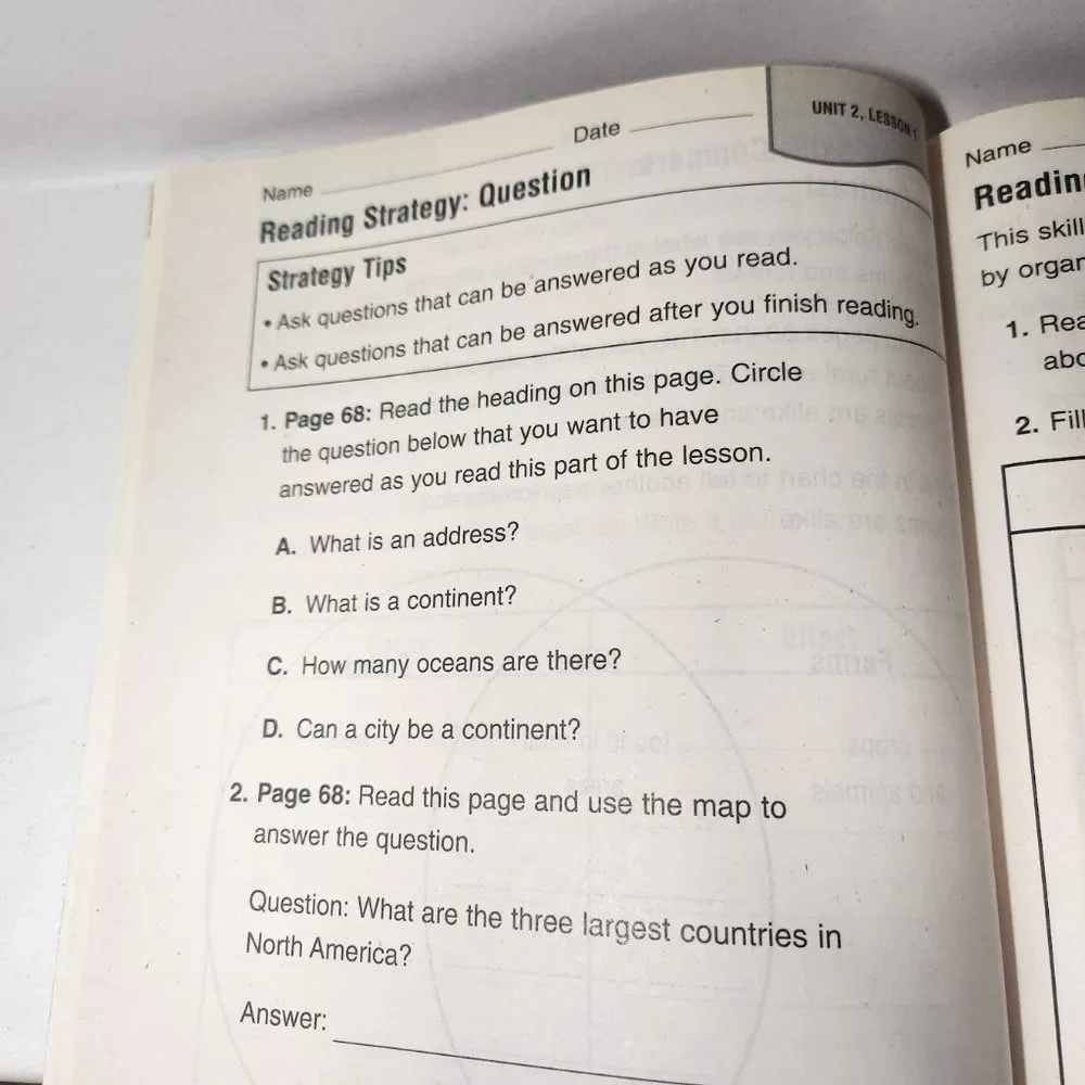 Houghton Mifflin Social Studies Practice Book Consmble L2 Workbook Neighborhoods